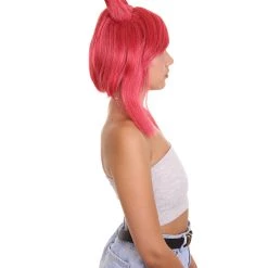 HPO Womens Game Cosplay Wig | Red Video Game Wigs | Premium Breathable Capless Cap Women's 14 HPO Womens Game Cosplay Wig | Red Video Game Wigs | Premium Breathable Capless Cap Women's