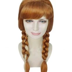HPO Womens Princess Wig | Brown TV/Movie Wigs | Premium Breathable Capless Cap