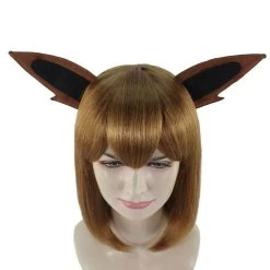 HPO Womens Monster Wig With Ears | Brown Cosplay Video Game Wigs | Premium Breathable Capless Cap 15 HPO Womens Monster Wig With Ears | Brown Cosplay Video Game Wigs | Premium Breathable Capless Cap