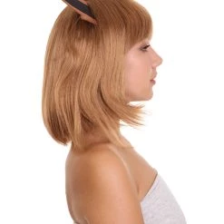 HPO Womens Monster Wig With Ears | Brown Cosplay Video Game Wigs | Premium Breathable Capless Cap 13 HPO Womens Monster Wig With Ears | Brown Cosplay Video Game Wigs | Premium Breathable Capless Cap