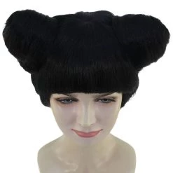 HPO Womens Singer Two Buns Wig | Black Celebrity Wigs | Premium Breathable Capless Cap 11 HPO Womens Singer Two Buns Wig | Black Celebrity Wigs | Premium Breathable Capless Cap