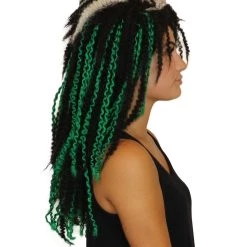 HPO Womens Zombie Swamp Queen Wig | Premium Breathable Capless Cap Women's
