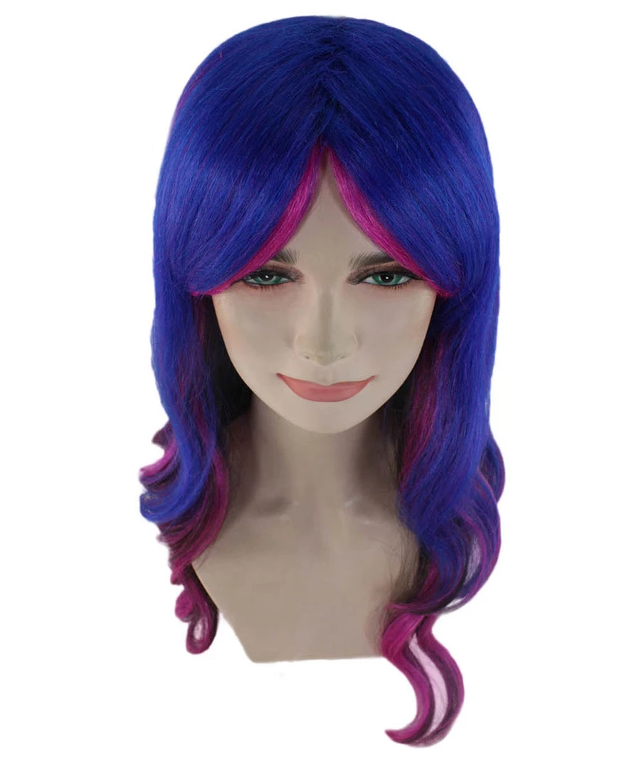 HPO Women's Womens Fantasy Long Wavy Wig | Colorful Wigs | Premium Breathable Capless Cap 7 HPO Women's Womens Fantasy Long Wavy Wig | Colorful Wigs | Premium Breathable Capless Cap