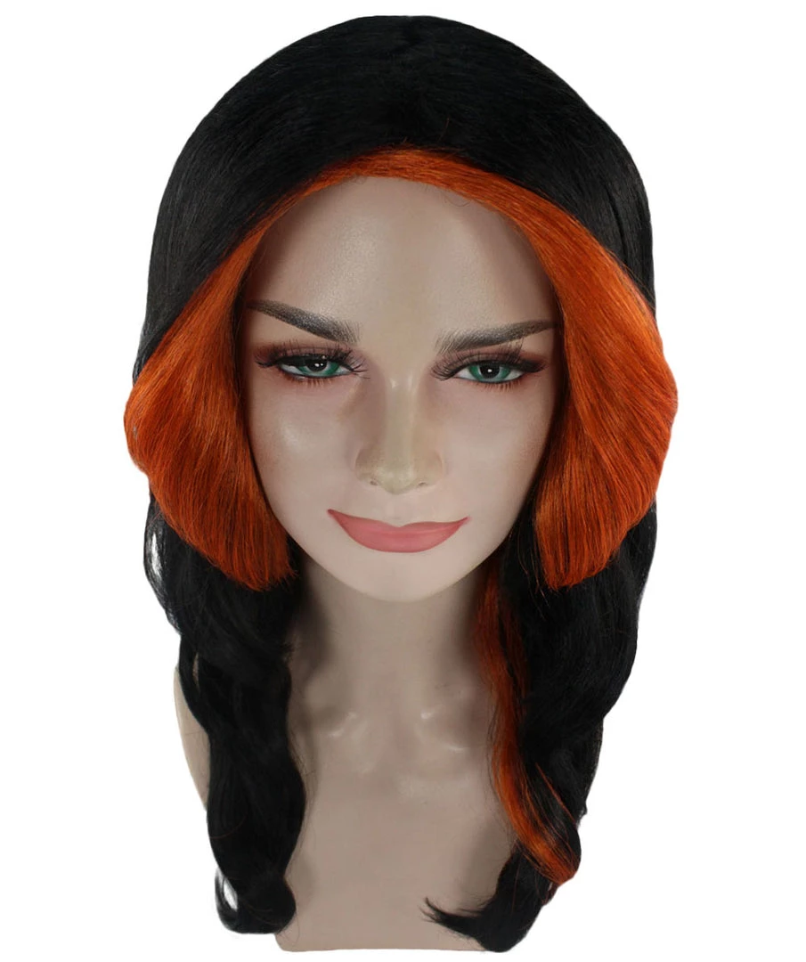 HPO Women's Womens Monster Wig | Black And Orange TV/Movie Wigs | Premium Breathable Capless Cap 7 HPO Women's Womens Monster Wig | Black And Orange TV/Movie Wigs | Premium Breathable Capless Cap