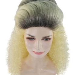 HPO Womens 80s Crimp Wig | Blonde Vintage Wigs | Premium Breathable Capless Cap Women's