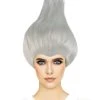 HPO Women's Womens Mermaid Witch Wig | White Storybook & Fairytale Wigs | Premium Breathable Capless Cap