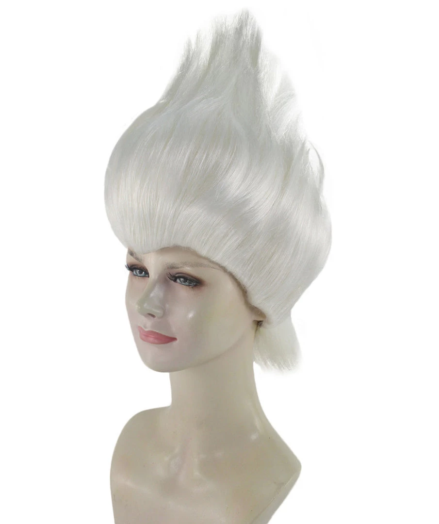 HPO Women's Womens Mermaid Witch Wig | White Storybook & Fairytale Wigs | Premium Breathable Capless Cap 2 HPO Women's Womens Mermaid Witch Wig | White Storybook & Fairytale Wigs | Premium Breathable Capless Cap