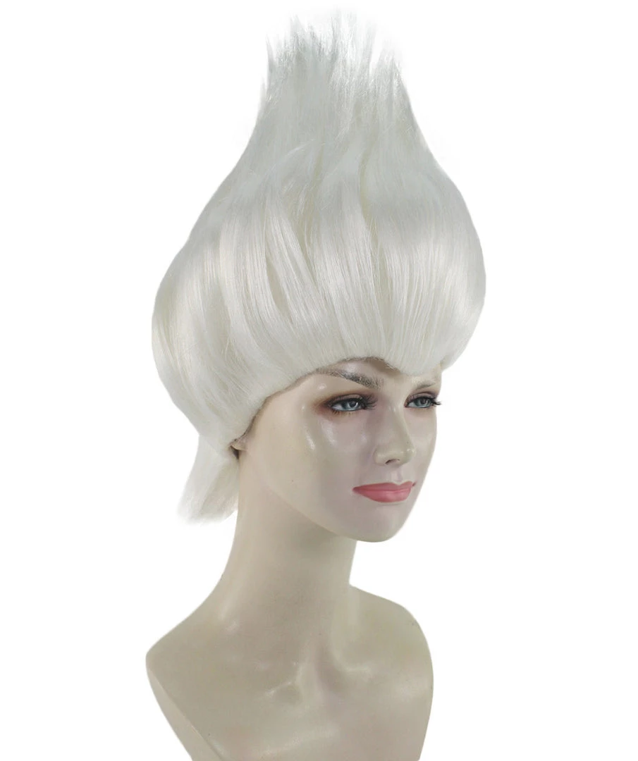 HPO Women's Womens Mermaid Witch Wig | White Storybook & Fairytale Wigs | Premium Breathable Capless Cap 6 HPO Women's Womens Mermaid Witch Wig | White Storybook & Fairytale Wigs | Premium Breathable Capless Cap