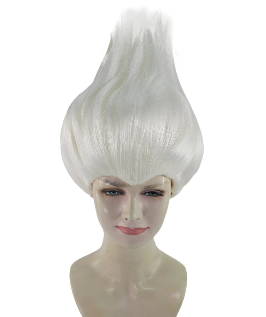 HPO Women's Womens Mermaid Witch Wig | White Storybook & Fairytale Wigs | Premium Breathable Capless Cap 7 HPO Women's Womens Mermaid Witch Wig | White Storybook & Fairytale Wigs | Premium Breathable Capless Cap