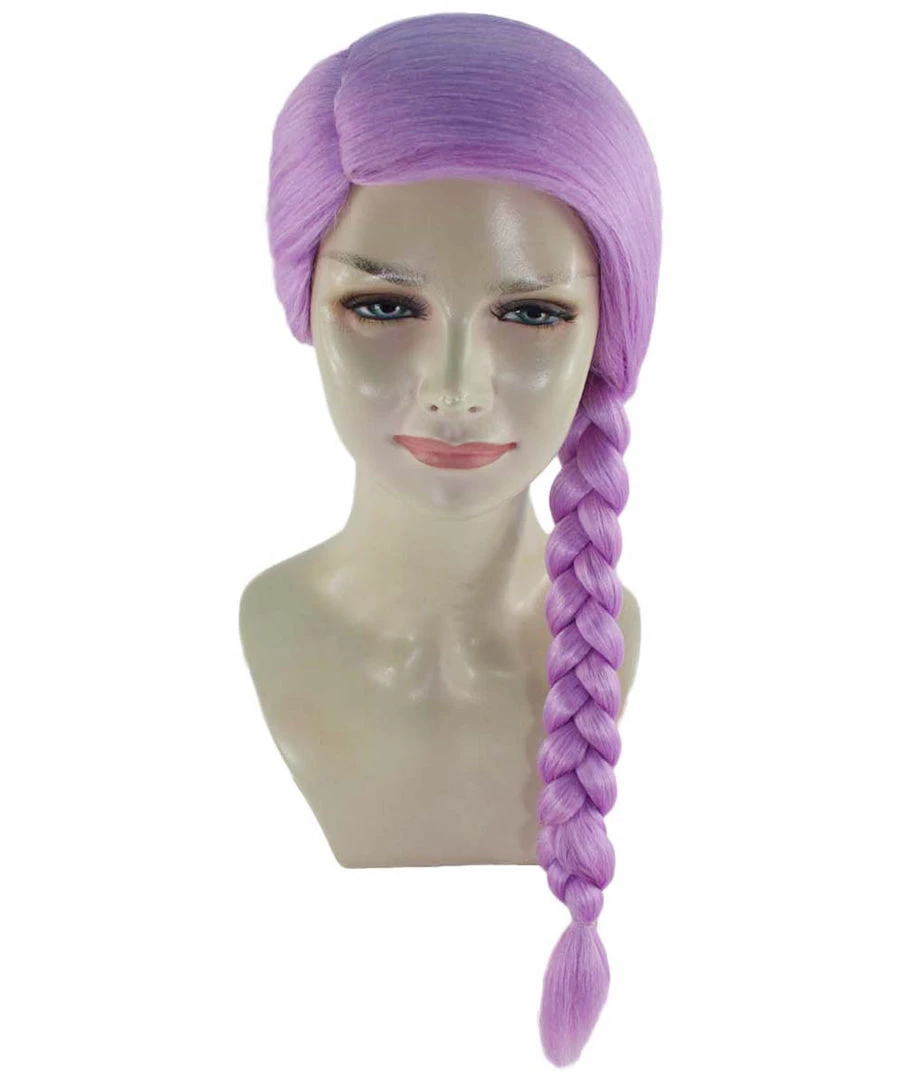 HPO Womens Slovenia Braided Wig Song Contest 2018 | Purple Celebrity Wigs | Premium Breathable Capless Cap 7 HPO Womens Slovenia Braided Wig Song Contest 2018 | Purple Celebrity Wigs | Premium Breathable Capless Cap