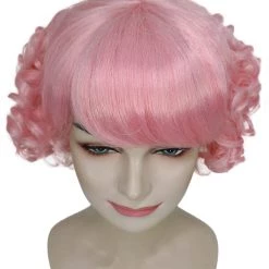 HPO Womens TV Wig | Pink Vintage Wigs | Premium Breathable Capless Cap