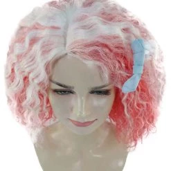 HPO Womens Pink White Ombre Doll Curly Wig | Ombre Fashion Wigs | Premium Breathable Capless Cap 15 HPO Womens Pink White Ombre Doll Curly Wig | Ombre Fashion Wigs | Premium Breathable Capless Cap