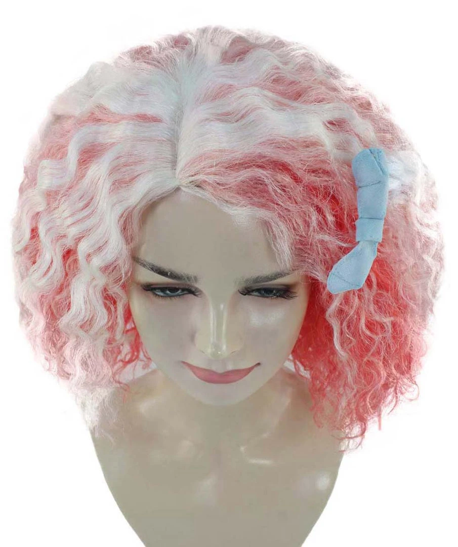HPO Womens Pink White Ombre Doll Curly Wig | Ombre Fashion Wigs | Premium Breathable Capless Cap 7 HPO Womens Pink White Ombre Doll Curly Wig | Ombre Fashion Wigs | Premium Breathable Capless Cap