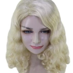 HPO Womens Blonde Curly Wig | Blonde Fashion Wigs | Premium Breathable Capless Cap 15 HPO Womens Blonde Curly Wig | Blonde Fashion Wigs | Premium Breathable Capless Cap