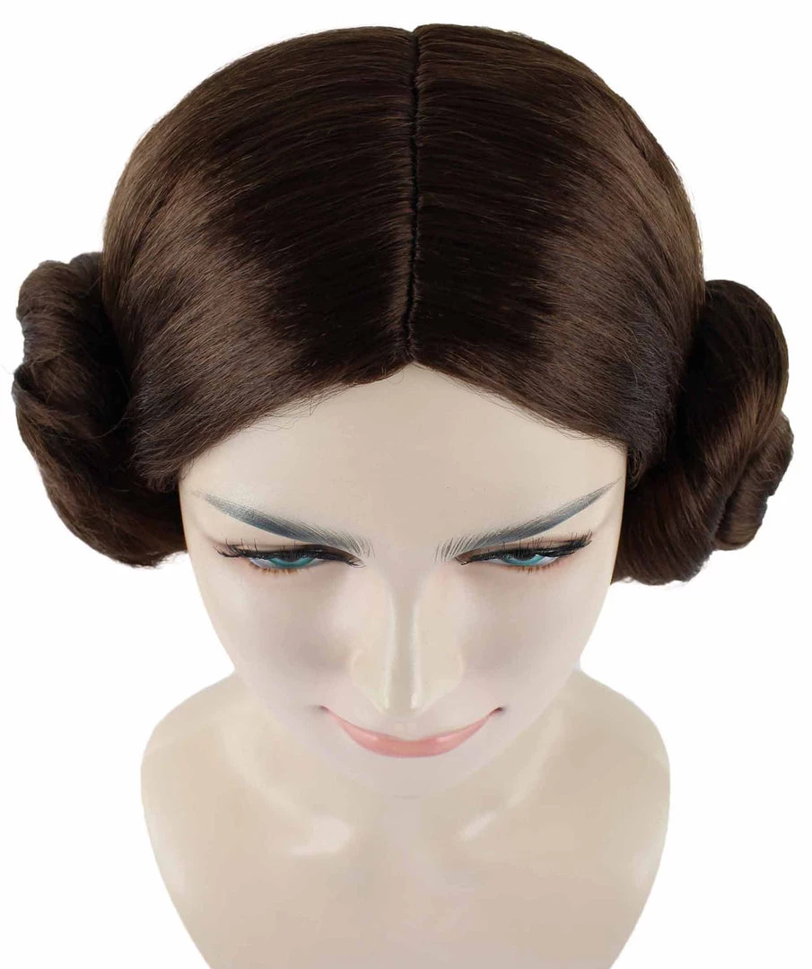 BC Space Princess | Women's Brown Color Trendy Space Buns Wig 7 BC Space Princess | Women's Brown Color Trendy Space Buns Wig