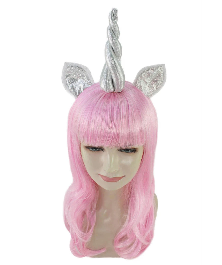 HPO Womens Unicorn Horn And Ears Wig | Pink Unicorn Wigs | Premium Breathable Capless Cap 7 HPO Womens Unicorn Horn And Ears Wig | Pink Unicorn Wigs | Premium Breathable Capless Cap