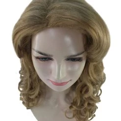 HPO Womens 70's Golden Wig | Golden Brown Vintage Wigs | Premium Breathable Capless Cap