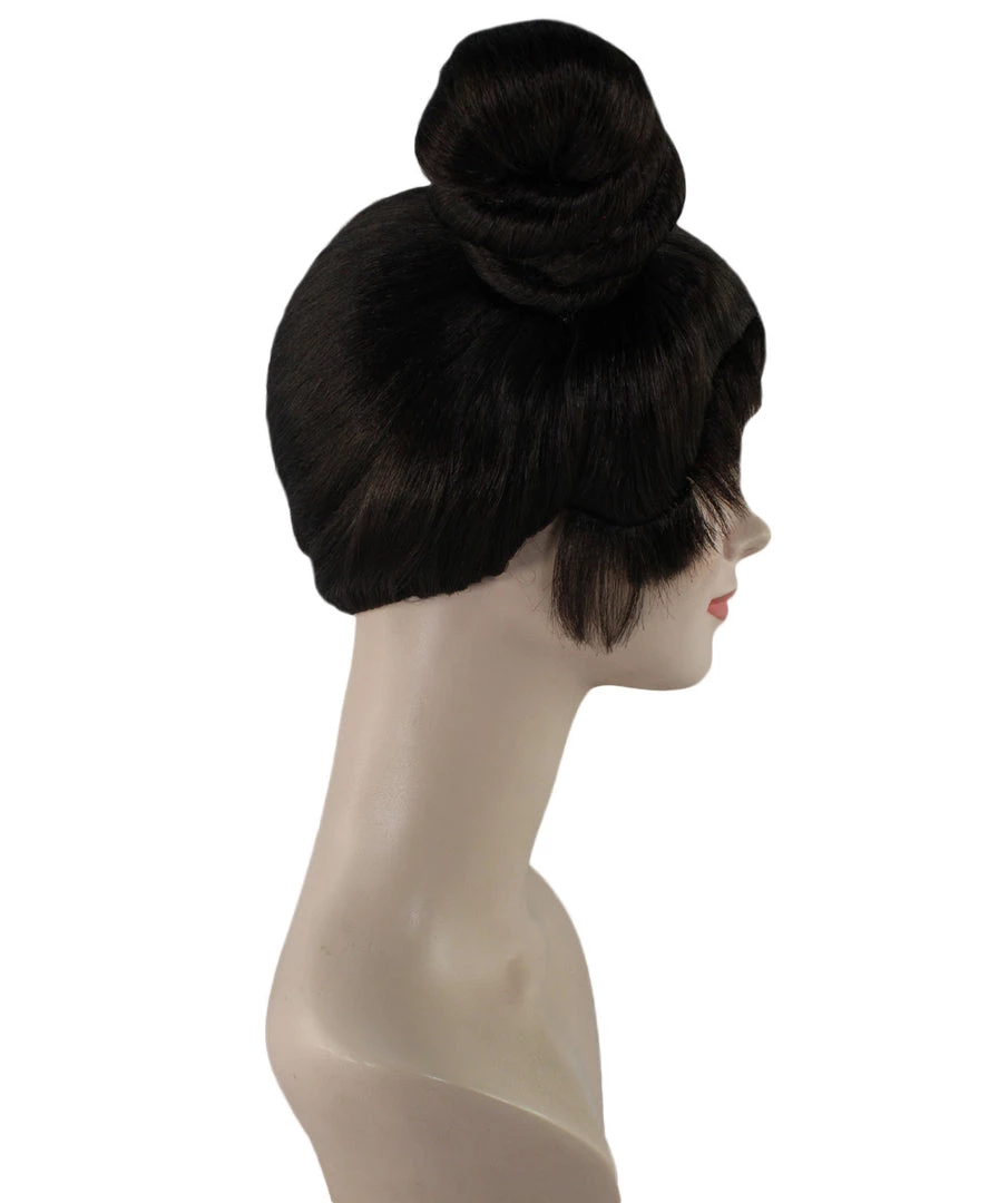 HPO Women's Womens Singer Two Buns Wig | Black Celebrity Wigs | Premium Breathable Capless Cap 5 HPO Women's Womens Singer Two Buns Wig | Black Celebrity Wigs | Premium Breathable Capless Cap