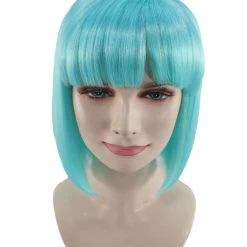 HPO Womens Manga Anime Wig | Blue Cosplay TV/Movie Wigs | Premium Breathable Capless Cap