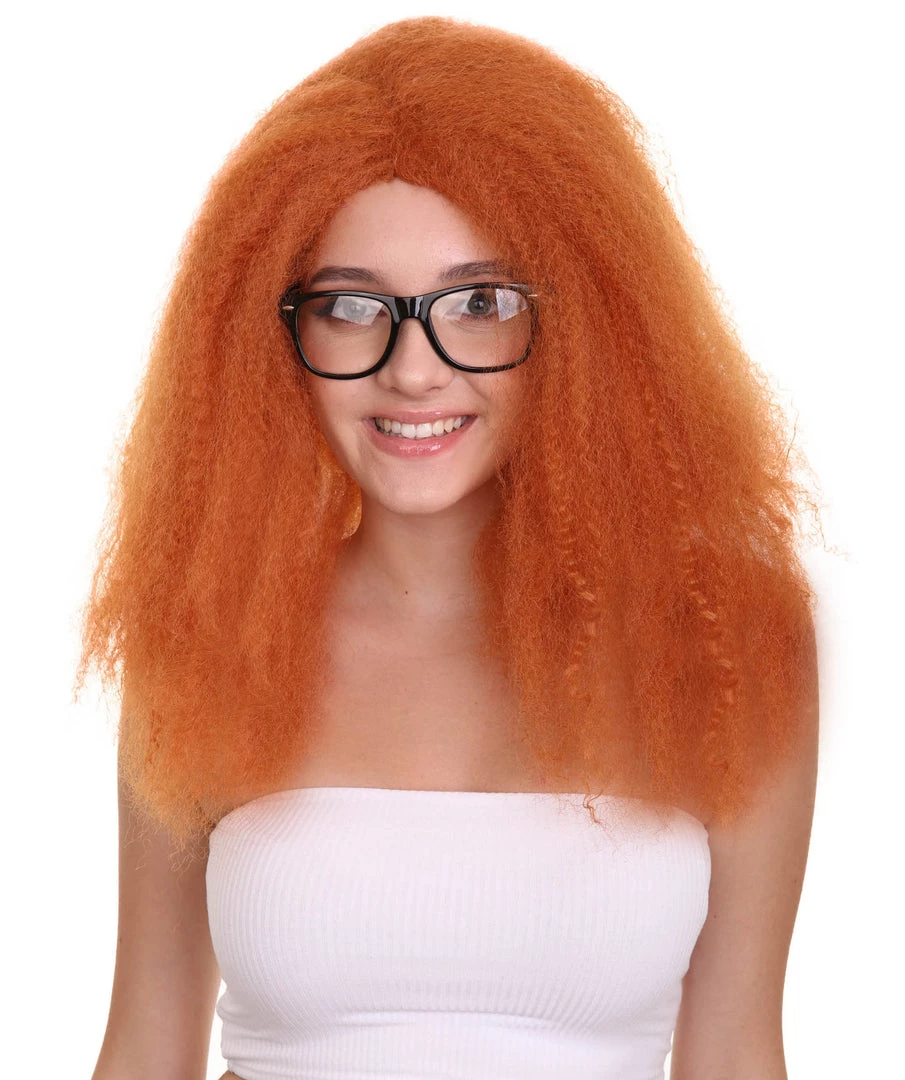 HPO Women's Womens TV Adult Wig | Orange TV/Movie Wigs | Premium Breathable Capless Cap 3 HPO Women's Womens TV Adult Wig | Orange TV/Movie Wigs | Premium Breathable Capless Cap