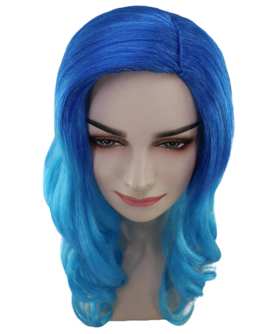 HPO Womens Singer Curly Wig | Blue Celebrity Wigs | Premium Breathable Capless Cap 8 HPO Womens Singer Curly Wig | Blue Celebrity Wigs | Premium Breathable Capless Cap