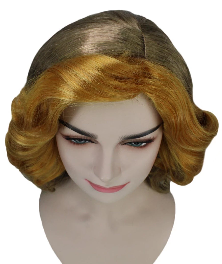 HPO Womens 70's Vintage Housewife Curly Wig | Gold Vintage Wigs | Premium Breathable Capless Cap 7 HPO Womens 70's Vintage Housewife Curly Wig | Gold Vintage Wigs | Premium Breathable Capless Cap