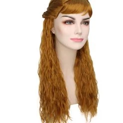 BC Adult Women's Brown Color Wavy Long Length Trendy Iconic Artic Princess Wig 10 BC Adult Women's Brown Color Wavy Long Length Trendy Iconic Artic Princess Wig