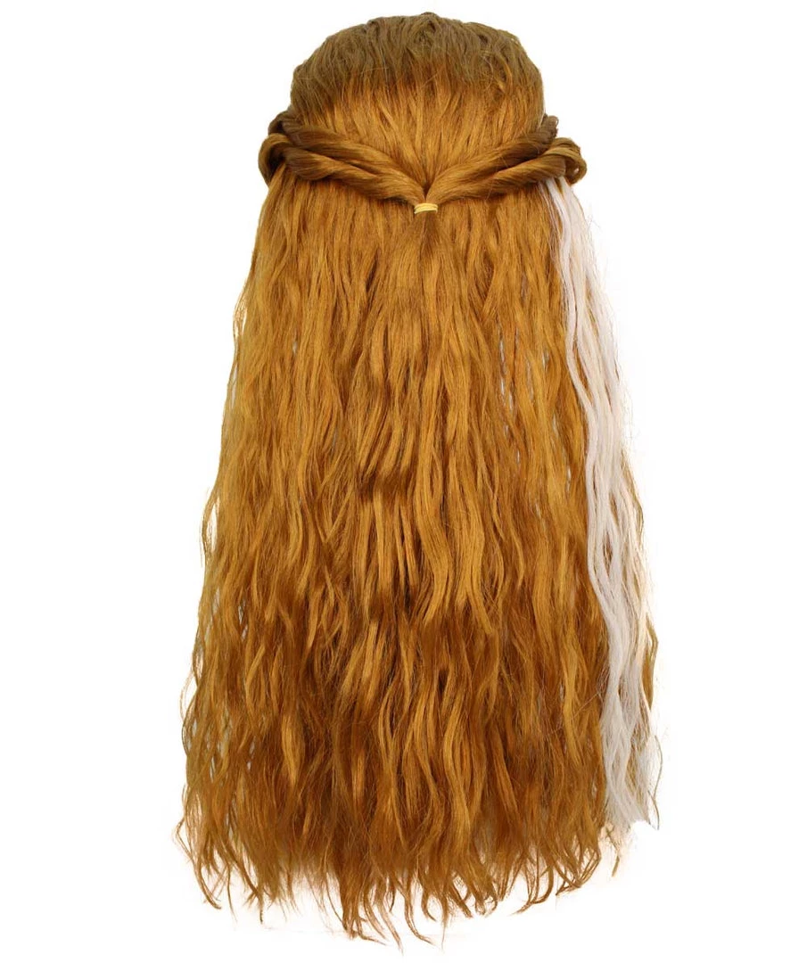 BC Adult Women's Brown Color Wavy Long Length Trendy Iconic Artic Princess Wig 3 BC Adult Women's Brown Color Wavy Long Length Trendy Iconic Artic Princess Wig