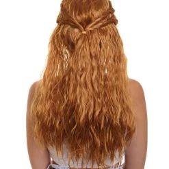 HPO Women's Womens Fantasy Wig | Brown TV/Movie Wig | Premium Breathable Capless Cap