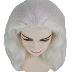 HPO Women's Womens Ice Witch Wig | White Scary Wigs | Premium Breathable Capless Cap 15 HPO Women's Womens Ice Witch Wig | White Scary Wigs | Premium Breathable Capless Cap
