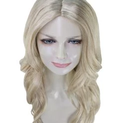 HPO Womens Mutant Curly Wig | Blonde TV/Movie Wigs | Premium Breathable Capless Cap