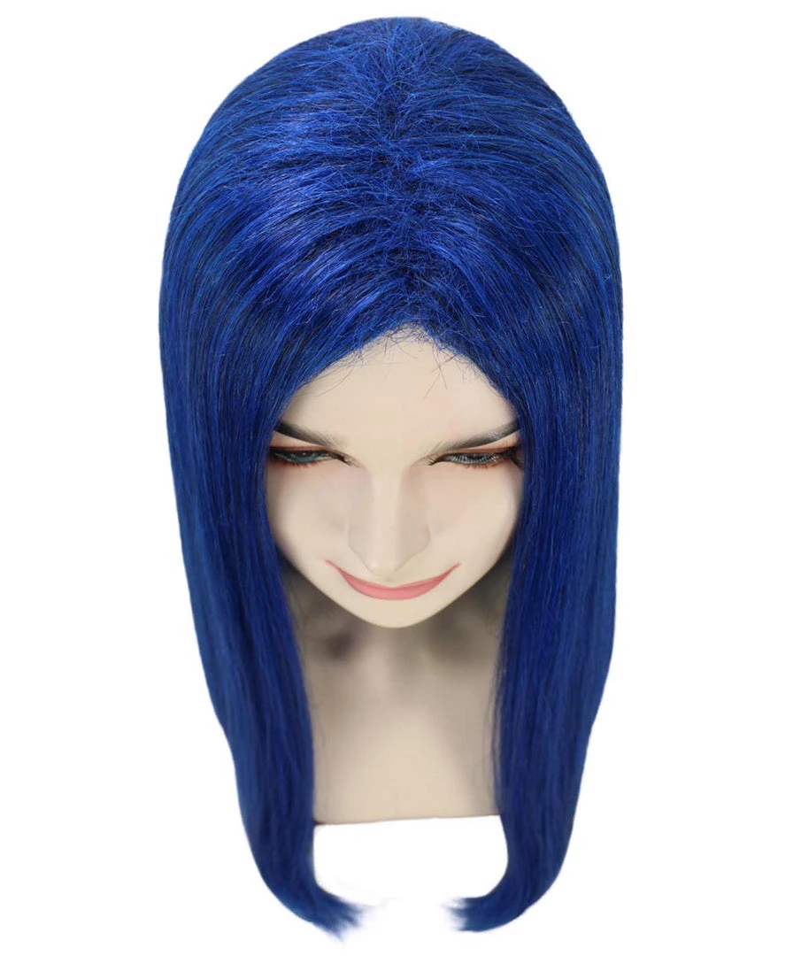 HPO Womens Fantasy Long Wig | Blue TV/Movie Wigs | Premium Breathable Capless Cap Women's 7 HPO Womens Fantasy Long Wig | Blue TV/Movie Wigs | Premium Breathable Capless Cap Women's