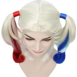 HPO Women's Womens Suicide Wig | Multi-color Cosplay TV/Movie Wigs | Premium Breathable Capless Cap 15 HPO Women's Womens Suicide Wig | Multi-color Cosplay TV/Movie Wigs | Premium Breathable Capless Cap