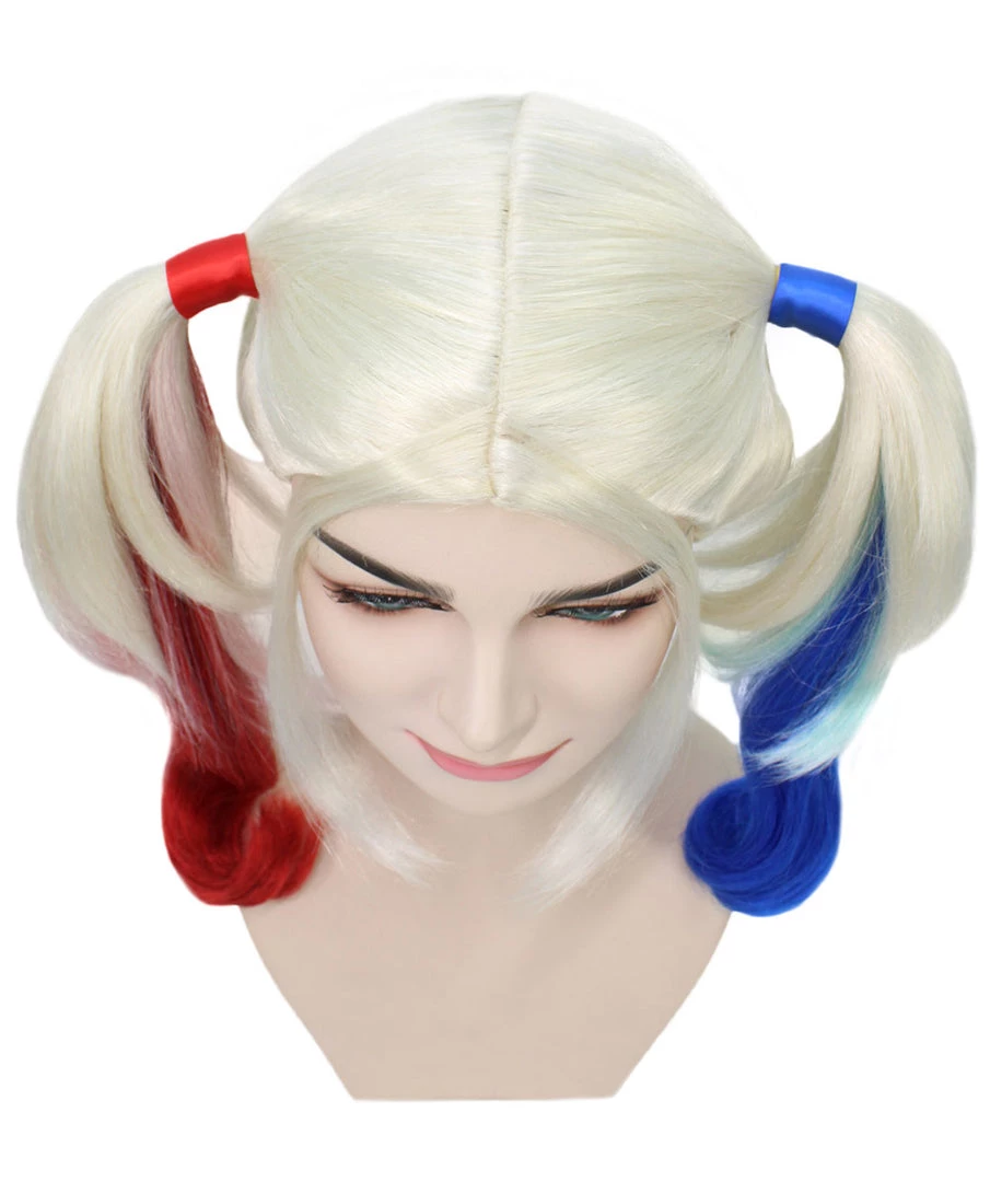 HPO Women's Womens Suicide Wig | Multi-color Cosplay TV/Movie Wigs | Premium Breathable Capless Cap 7 HPO Women's Womens Suicide Wig | Multi-color Cosplay TV/Movie Wigs | Premium Breathable Capless Cap