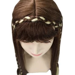 HPO Womens Renaissance Lady Medieval Princess Highlights Wig | Brown Historical Wigs | Premium Breathable Capless Cap 15 HPO Womens Renaissance Lady Medieval Princess Highlights Wig | Brown Historical Wigs | Premium Breathable Capless Cap