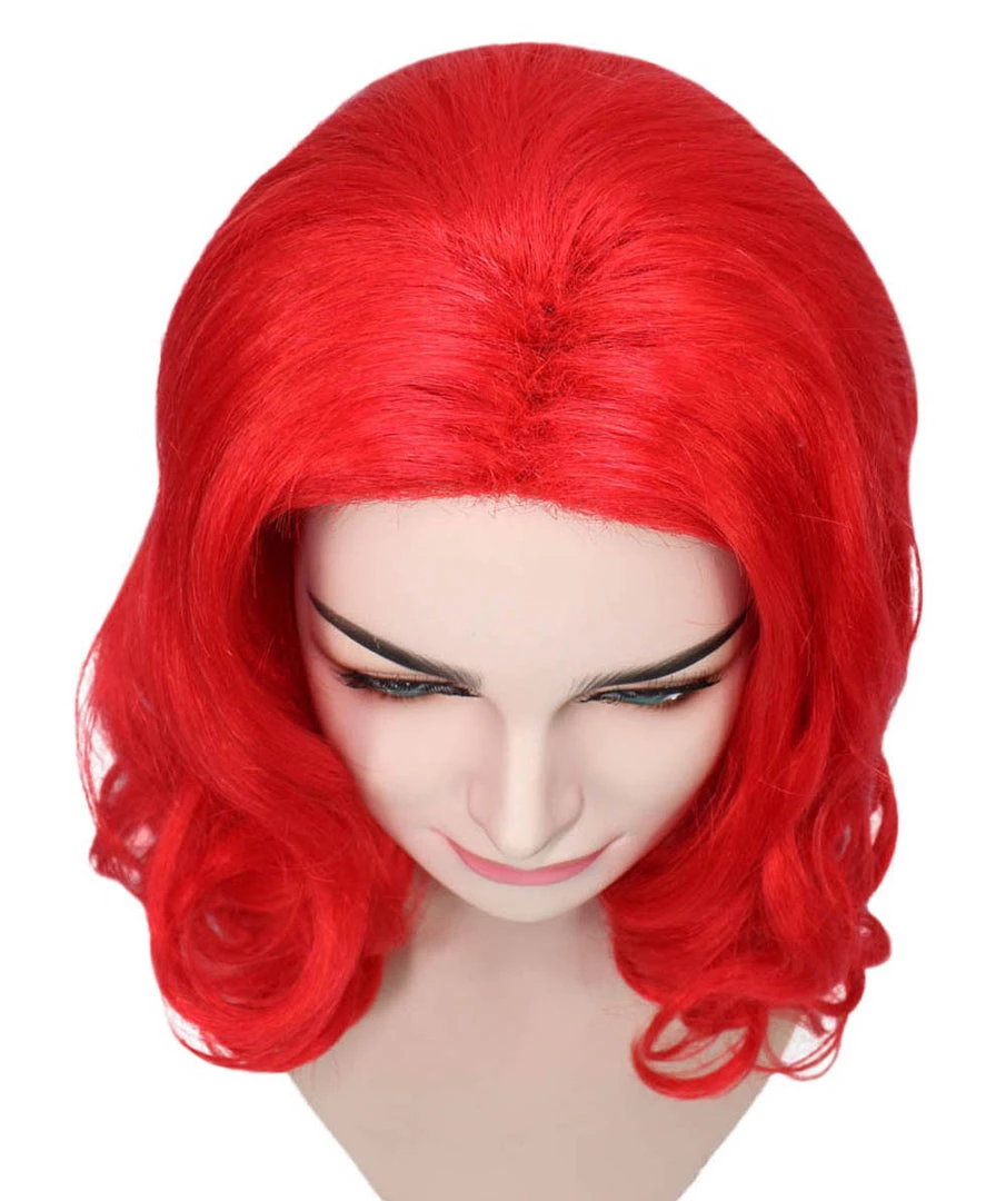 HPO Women's Womens Curly Wig | Red Cosplay TV/Movie Wigs | Premium Breathable Capless Cap 7 HPO Women's Womens Curly Wig | Red Cosplay TV/Movie Wigs | Premium Breathable Capless Cap