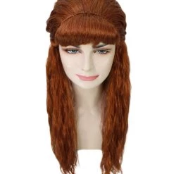 HPO Women's Comic Half-wavy Wig | Peach Wigs | Premium Breathable Capless Cap