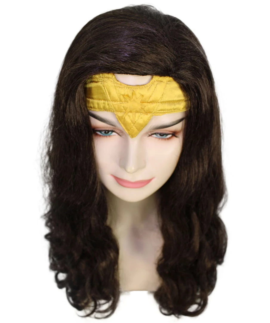 HPO Women's TV Movie Character Wig | Dark Brown Wigs | Premium Breathable Capless Cap 7 HPO Women's TV Movie Character Wig | Dark Brown Wigs | Premium Breathable Capless Cap