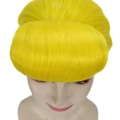 HPO Women's Animation Style Wig | Yellow Wigs | Premium Breathable Capless Cap 15 HPO Women's Animation Style Wig | Yellow Wigs | Premium Breathable Capless Cap