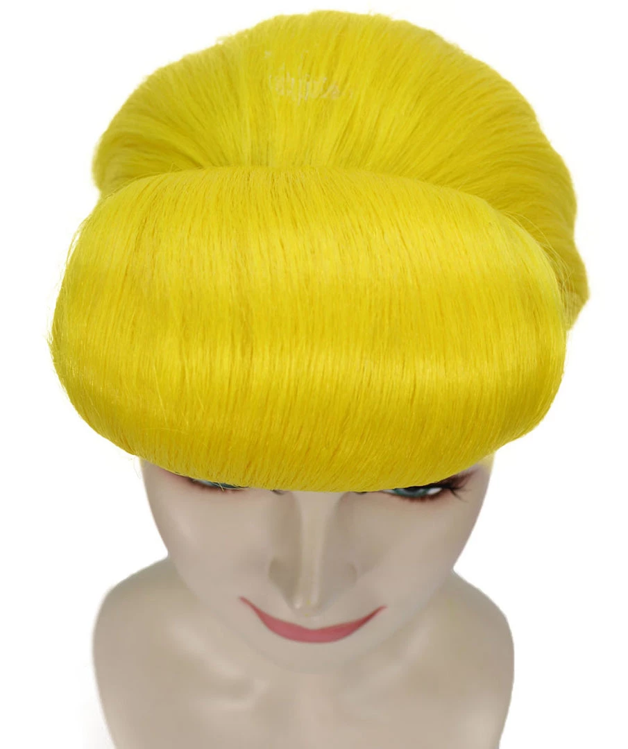 HPO Women's Animation Style Wig | Yellow Wigs | Premium Breathable Capless Cap 7 HPO Women's Animation Style Wig | Yellow Wigs | Premium Breathable Capless Cap