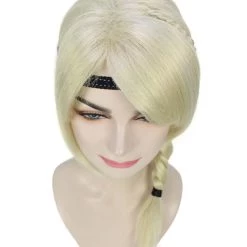 HPO Women's Style Ponytail With Black Hairband Wig | Blonde Wigs | Premium Breathable Capless Cap