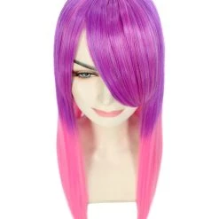 HPO Women Gradation Curly Pink Cosplay Wig | Premium Breathable Capless Cap