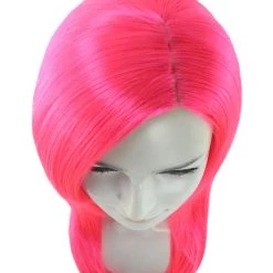 HPO Party Girl Adult Wig | Neon Pink Party Ready Fancy Cosplay Halloween Wig | Premium Breathable Capless Cap 13 HPO Party Girl Adult Wig | Neon Pink Party Ready Fancy Cosplay Halloween Wig | Premium Breathable Capless Cap