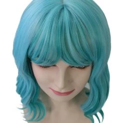 HPO Adults Women Shoulder Length Wavy Wigs | Multicolor Options Cosplay Wigs | Premium Breathable Capless Cap