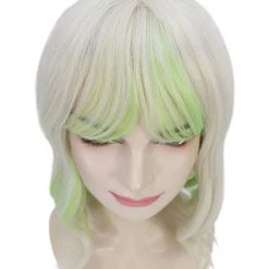 HPO Adults Women Shoulder Length Wavy Wigs | Multicolor Options Cosplay Wigs | Premium Breathable Capless Cap