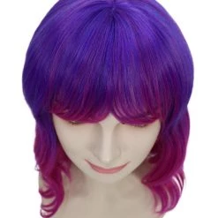 HPO Adults Women Shoulder Length Wavy Wigs | Multicolor Options Cosplay Wigs | Premium Breathable Capless Cap