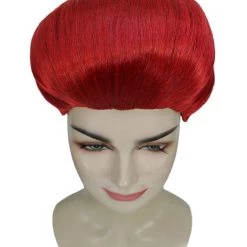 HPO Womens Medium Length Magenta Straight Pony Tail Cosplay Wig | Premium Breathable Capless Cap