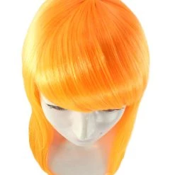 HPO Women's Glamour Pumpkin Orange Wig | Stage/Event Fancy Halloween Wig | Premium Breathable Capless Cap 15 HPO Women's Glamour Pumpkin Orange Wig | Stage/Event Fancy Halloween Wig | Premium Breathable Capless Cap