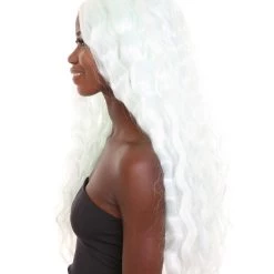 HPO Women's - Long Length Platinum Silver Say So Artist Wig - Wavy Silver Hair - Capless Cap Design 11 HPO Women's - Long Length Platinum Silver Say So Artist Wig - Wavy Silver Hair - Capless Cap Design