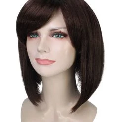BC Introverted Bob | Women's Brown Color Straight Shoulder Length Trendy Introverted Bob Wig 10 BC Introverted Bob | Women's Brown Color Straight Shoulder Length Trendy Introverted Bob Wig
